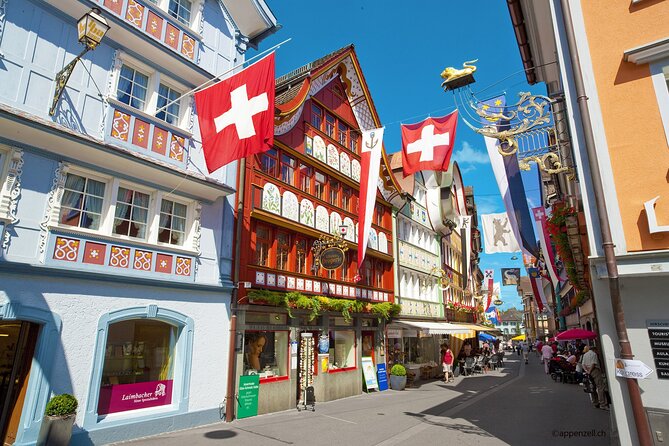 Zurich Open Top Bus, Chocolate and Cheese Factory Tour Appenzell - St. Gallen photo time and the UNESCO cathedral moment